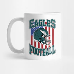 Retro Philadelphia Eagles Football Mug